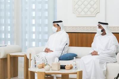Sheikh Mansour bin Zayed, Deputy Prime Minister and Minister of Presidential Affairs, and Abdullah Al Ketbi, Minister of Federal Supreme Council Affairs, attend the meeting.