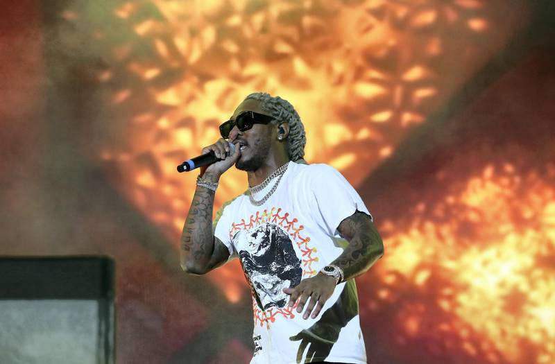 ABU DHABI, UNITED ARAB EMIRATES , Nov 29 – 2019 :- Future performing at the F1 concert held at Du Arena in Yas Circuit in Abu Dhabi. ( Pawan Singh / The National )  For News/Instagram/Online.