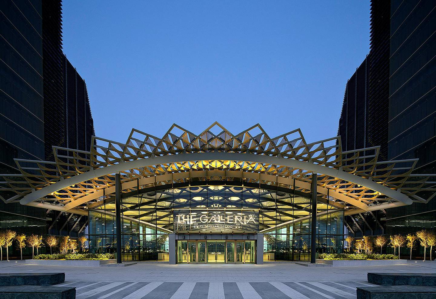 the front of the Galleria Mall, Abu Dhabi
CREDIT: Courtesy The Galleria