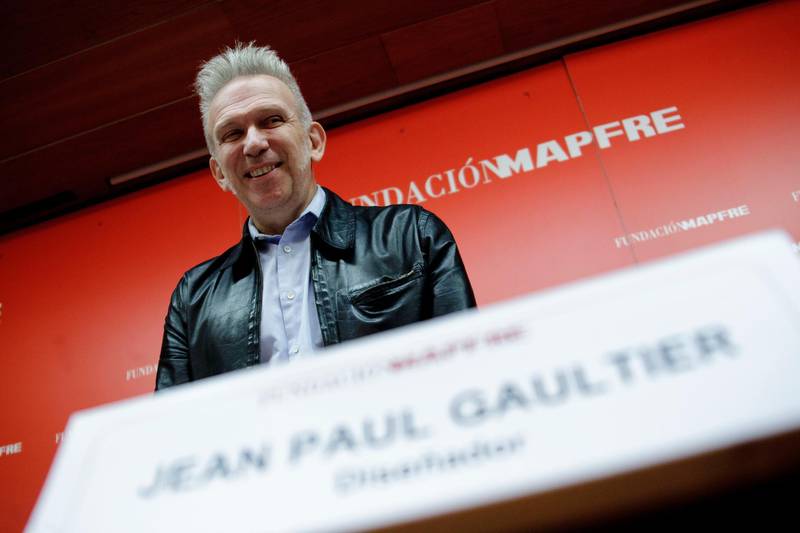 MADRID, SPAIN - OCTOBER 05:  French designer Jean Paul Gaultier attends a press conference to present 'Jean Paul Gaultier. Universo de la moda: de la calle a las estrellas' exhibition at Mapfre Foundation Auditorium on October 5, 2012 in Madrid, Spain.  (Photo by Eduardo Parra/Getty Images)