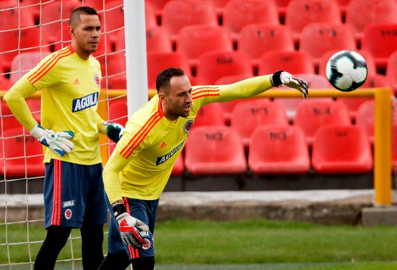 David Ospina (Arsenal, Colombia): The goalkeeper, 30, spent the 2018/19 season on loan at Napoli, registering 17 appearances. Has 95 caps for his country, and Colombia will need all that experience if they are to win a first Copa America since 2001. AFP