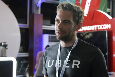 Chris Free looks after the UAE and Qatar business for Uber. Jeffrey E Biteng / The National 