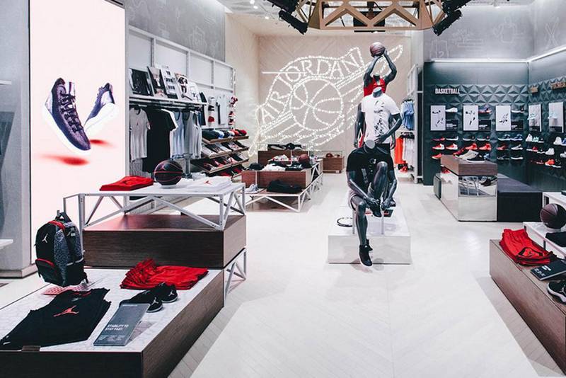 A look inside the new Air Jordan standalone store in the Dubai Mall.