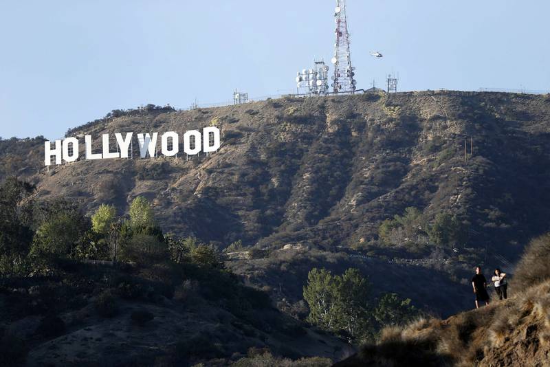 A view of the Hollywood sign from Bronson Canyon park in Hollywood, California Mario Anzuoni / Reuters
