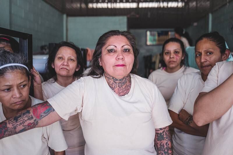 An image from Ana Maria Arevalo Gosen's 'Dias Eternos' series, of women prisoners in Venezuela, El Salvador, Guatemala (2017-2022), which won the 2021 Camille Lepage Award. Photo: Ana Maria Arevalo Gosen / 2021 Camille Lepage Award
