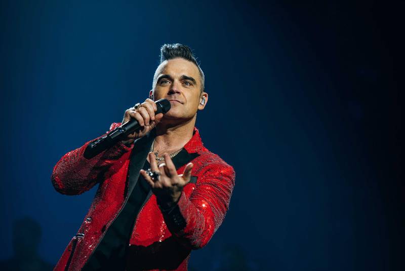 Mandatory Credit: Photo by Michal Augustini/Shutterstock (10507037ae)Robbie WilliamsRobbie Williams in concert at the SSE Wembley Arena, London, UK - 16 Dec 2019
