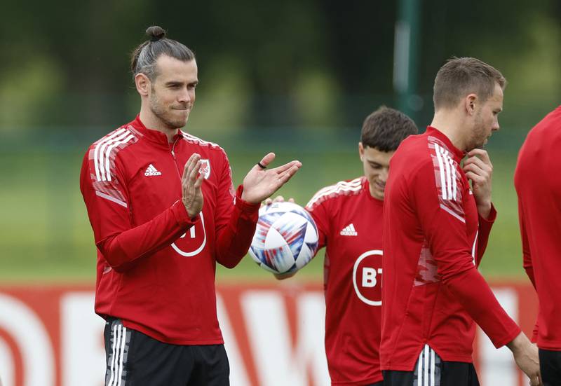 Soccer Football - UEFA Nations League - Wales Training - Vale Resort, Hensol, Wales, Britain - June 7, 2022 Wales' Gareth Bale during training Action Images via Reuters / Peter Cziborra