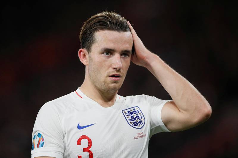 England's Ben Chilwell looks on. Reuters