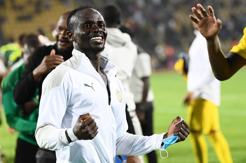 Senegal's Sadio Mane celebrates after the match. AFP