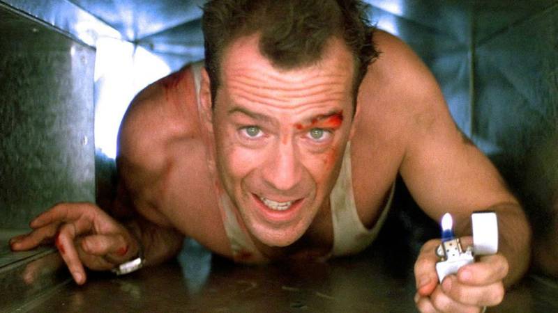 Bruce Willis in Die Hard, 1988. Photo: Imdb