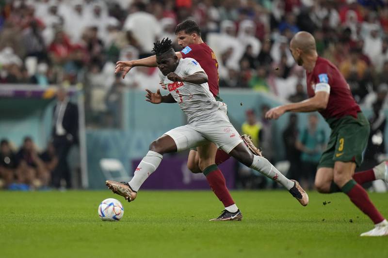 Breel Embolo - 6. One of the very few Swiss players who could leave this match with their head held high, having given Dias a real battle for large periods. Came close with an acrobatic effort. AP 