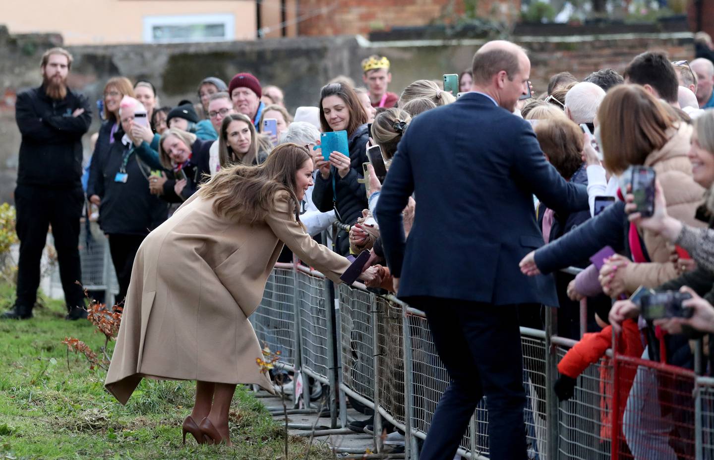 Meeting the crowds is a traditional part of the royal visit. Reuters 