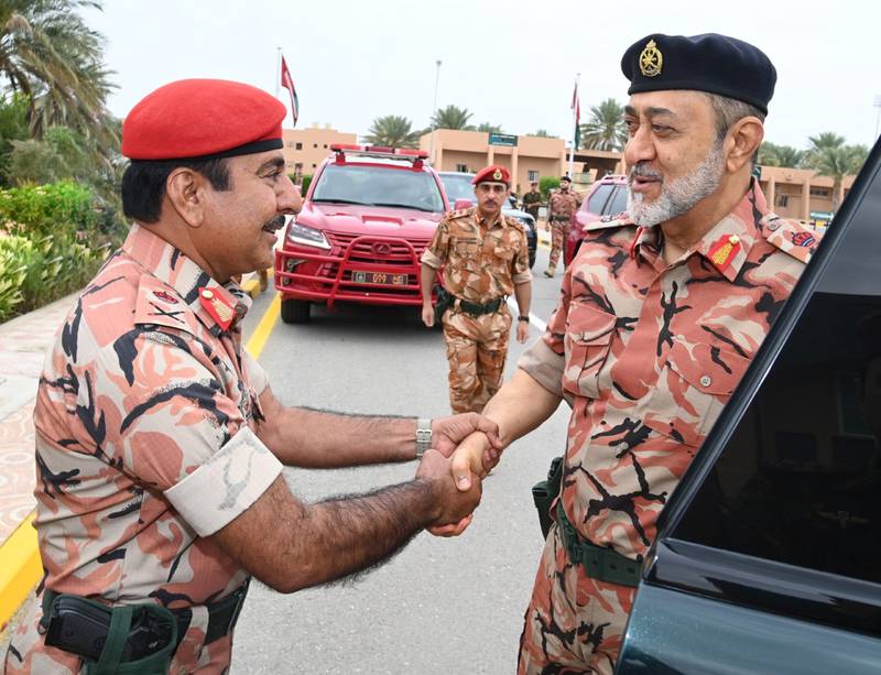 Sultan Haitham also paid a visit to the armoured division of the Royal Army of Oman a day earlier