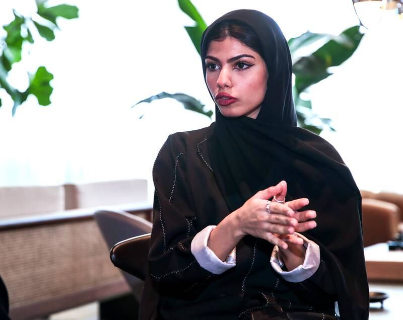 Alya Al Zaabi works at a jewellery shop in Abu Dhabi and earns about Dh9,000 a month. Victor Besa / The National