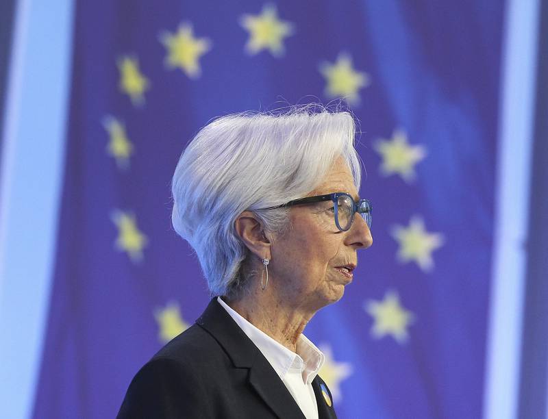 Christine Lagarde says the ECB will not raise interest rates until some time after it has ended its bond buying at the end of the third quarter. AFP