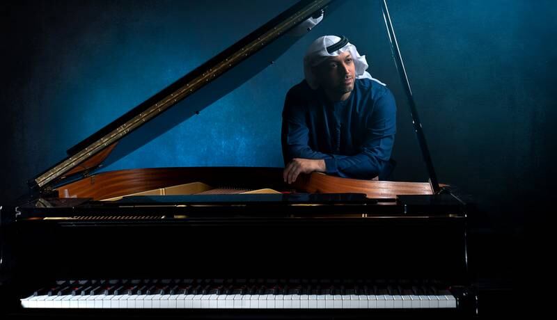 Emirati musician Ihab Darwish is one of the symphony's three composers. Photo: Ali Arbes