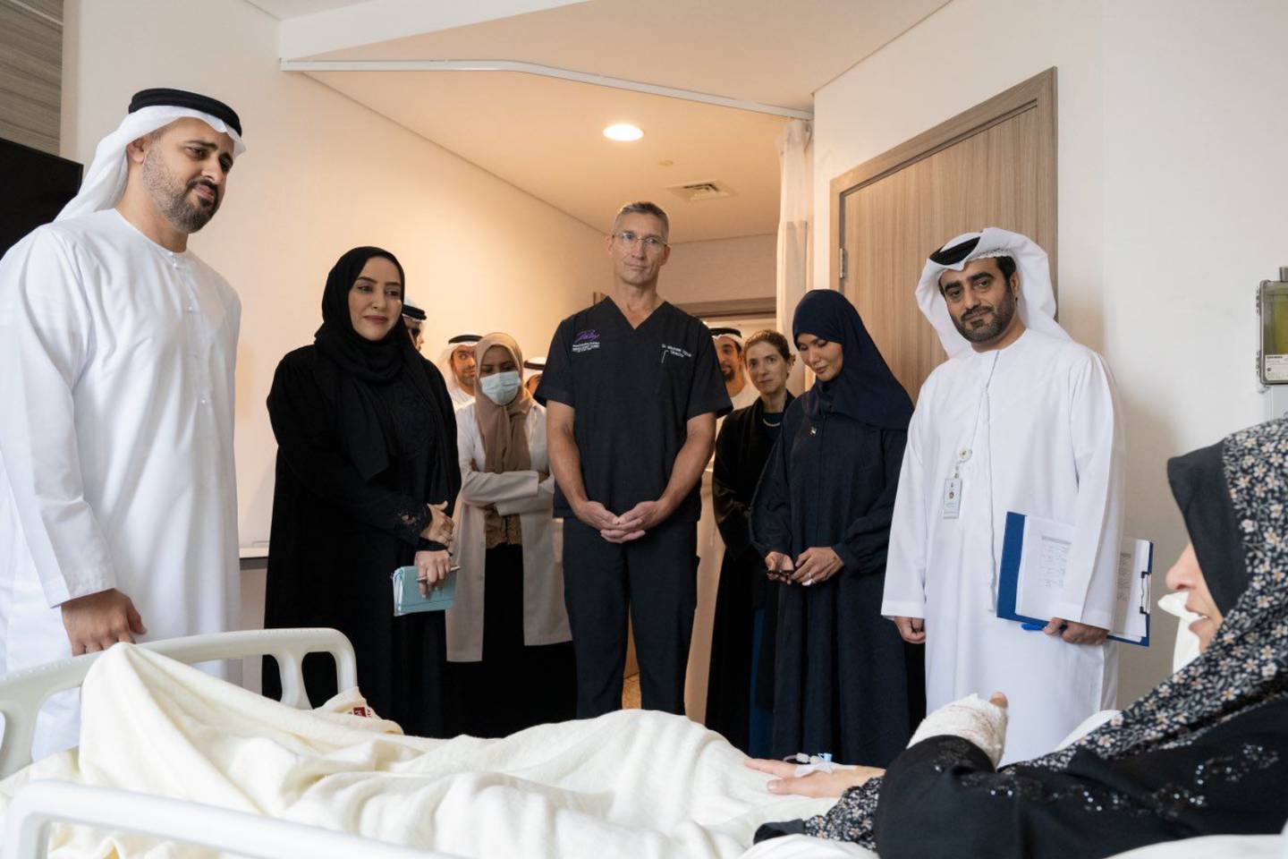 Top Emirati official visits Palestinian children being treated in UAE hospitals