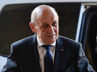 Jean-Yves Le Drian, special envoy for Lebanon and a former French foreign minister, arrived in Beirut on Monday. EPA