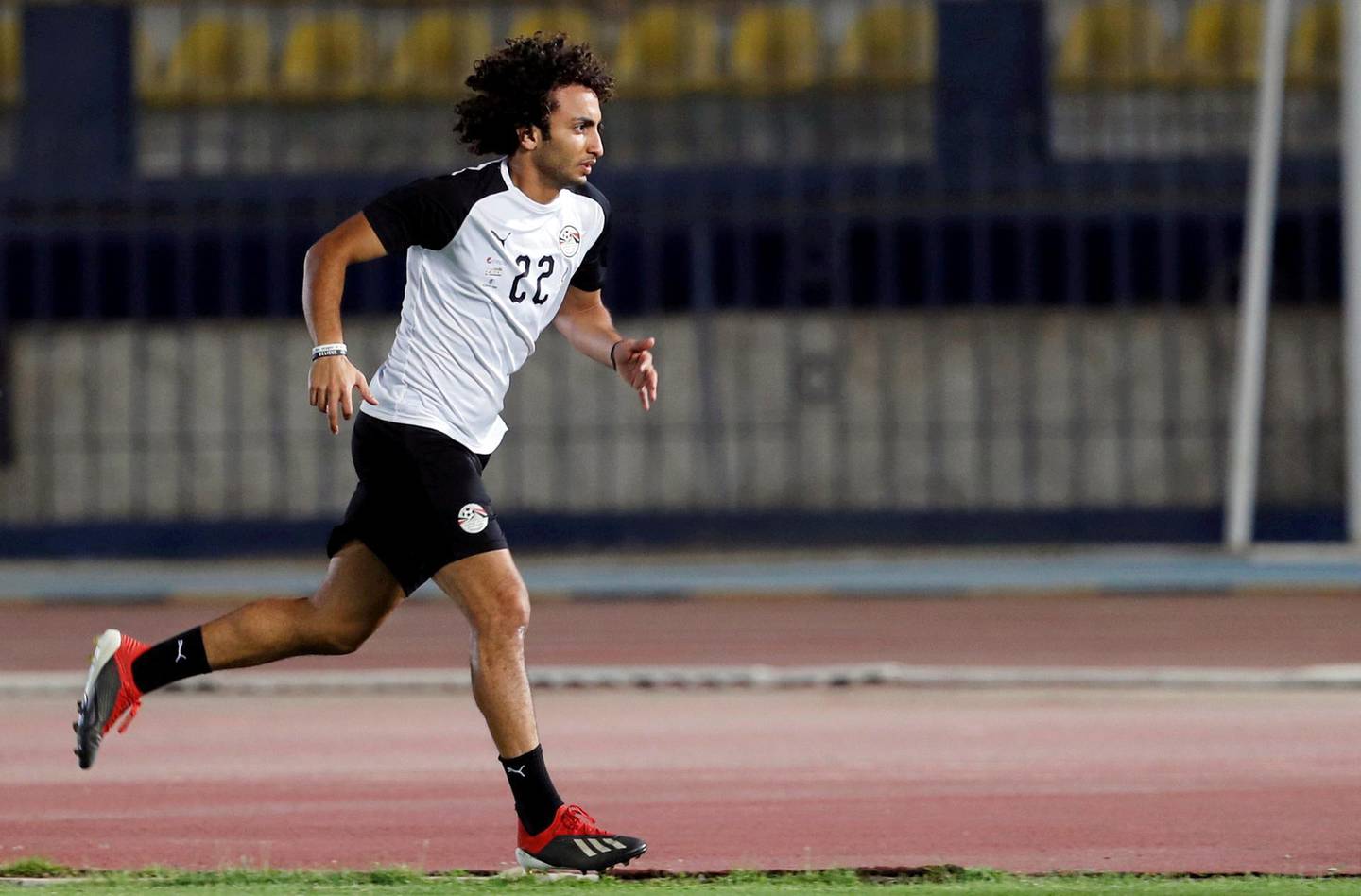 Soccer Football - Africa Cup of Nations 2019- Egypt Training - Military Academy Stadium, Cairo Egypt - June 29, 2019 - Egypt's Amr Warda takes part in a training in preparation for a match against Uganda. REUTERS/Mohamed Abd El Ghany