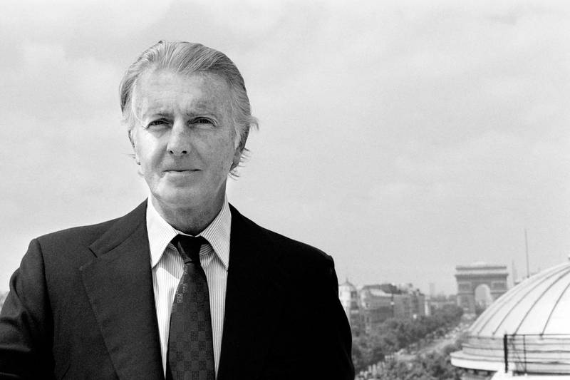 French aristocrat and fashion designer Hubert de Givenchy poses for photographs in Paris in 1978. AFP