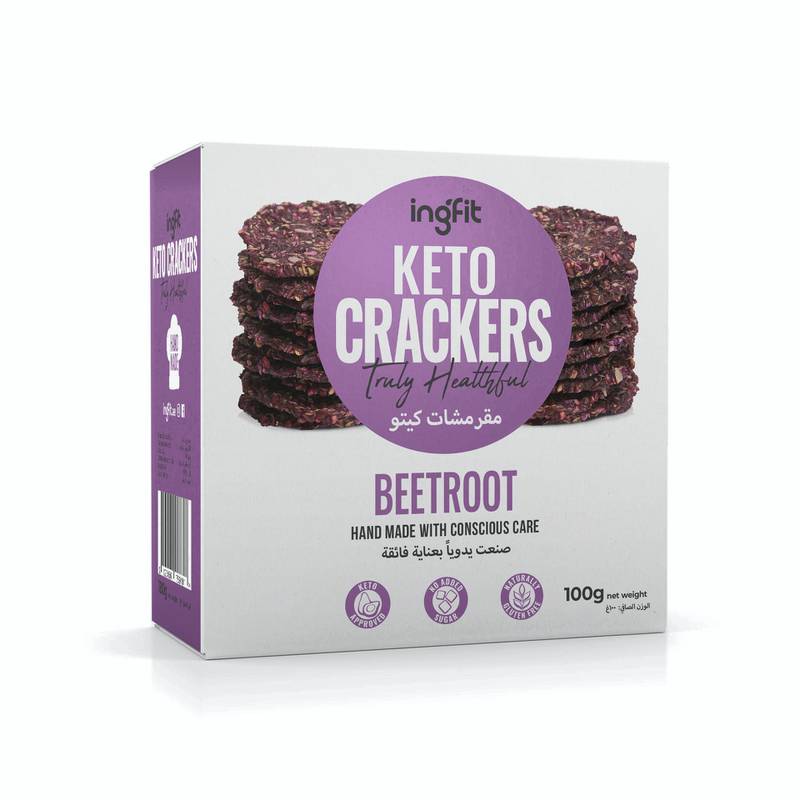 Beetroot crackers from Ingfit 