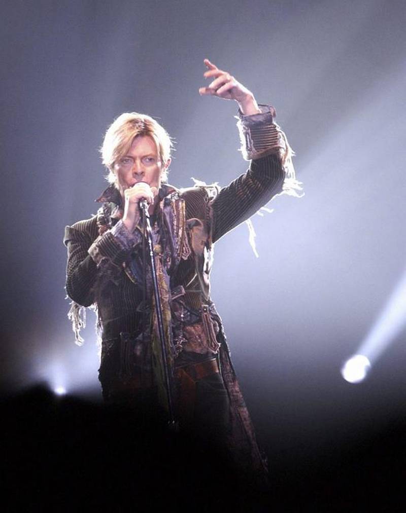 British rock legend David Bowie performing in Prague, Czech Republic on June 23, 2004. Rene Volfik / EPA