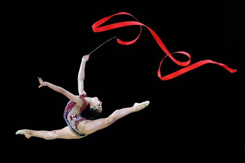 Suzanna Shahbazian of Team Canada competes during the individual all-around final during the Commonwealth Games at Arena Birmingham on August 5, 2022. Getty