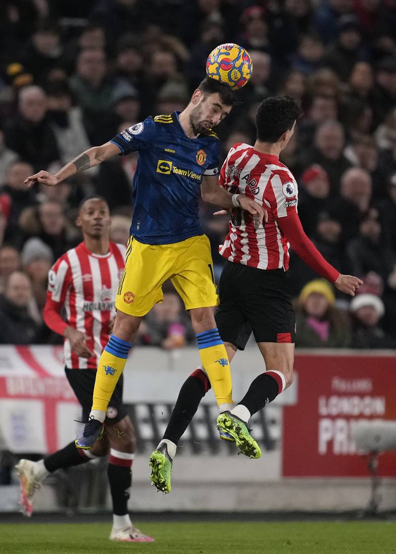 Bruno Fernandes - 7: Blocked a 13th-minute Brentford shot. Looked frustrated in first half but came to life in second, playing much further forward. Unselfish to set up Greenwood for United’s second after a surging run. Provided the third too, another perfectly weighted pass, this time for Rashford. Should have scored in inury time. AP