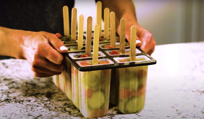 Tangy picklesicles are frozen ice lollies made with pickle brine.