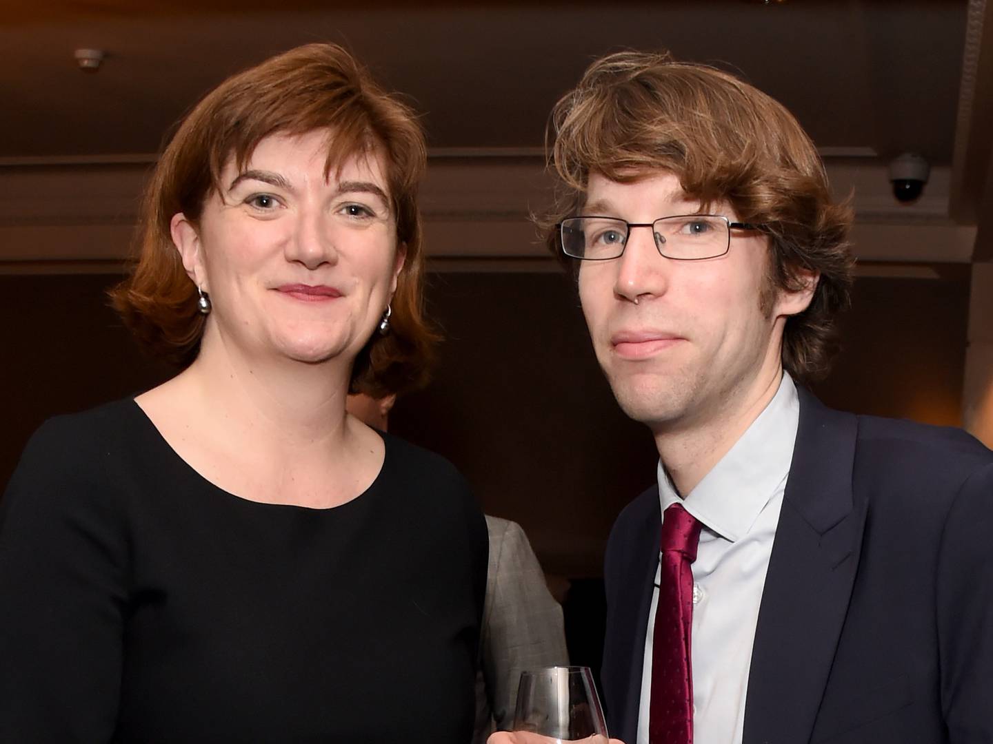 James Forsyth, right, attends The Spectator Parliamentarian Of The Year Awards in London. Getty 