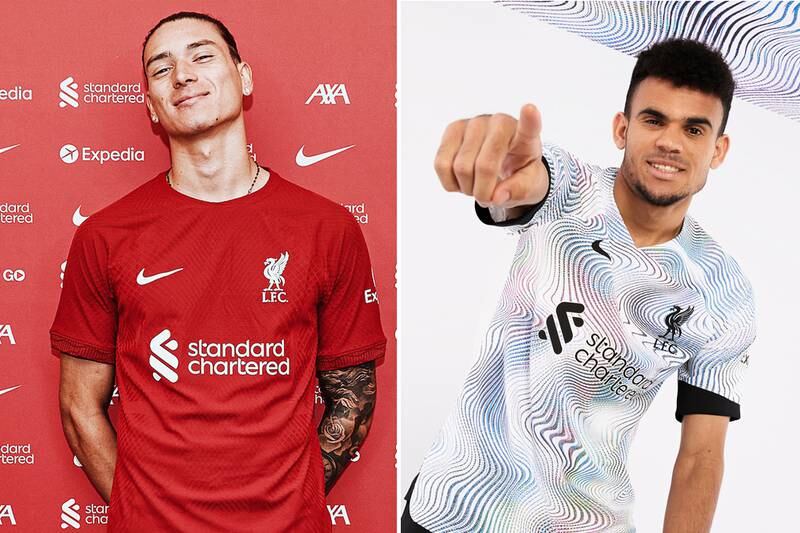No 10: Liverpool's home and away kits. Photo: Liverpool / Twitter