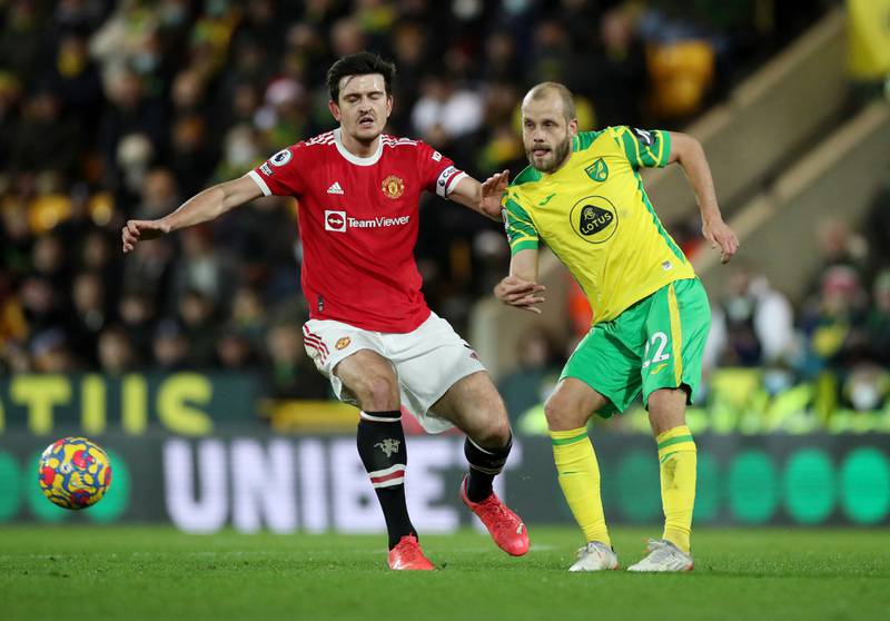 Harry Maguire – 6. Did well to get his head to a Sancho cross just before half time. Turned by Placheta at start of second half as Norwich went aggressive against United and stopped the pressing game seen against Palace. Outjumped by Kabak for Norwich’s closest effort on goal. PA