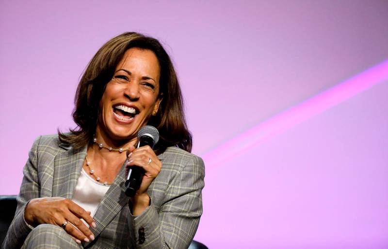 Kamala Harris addresses Presidential Forum the NAACP's 110th National Convention at Cobo Center in Detroit, Michigan. AFP