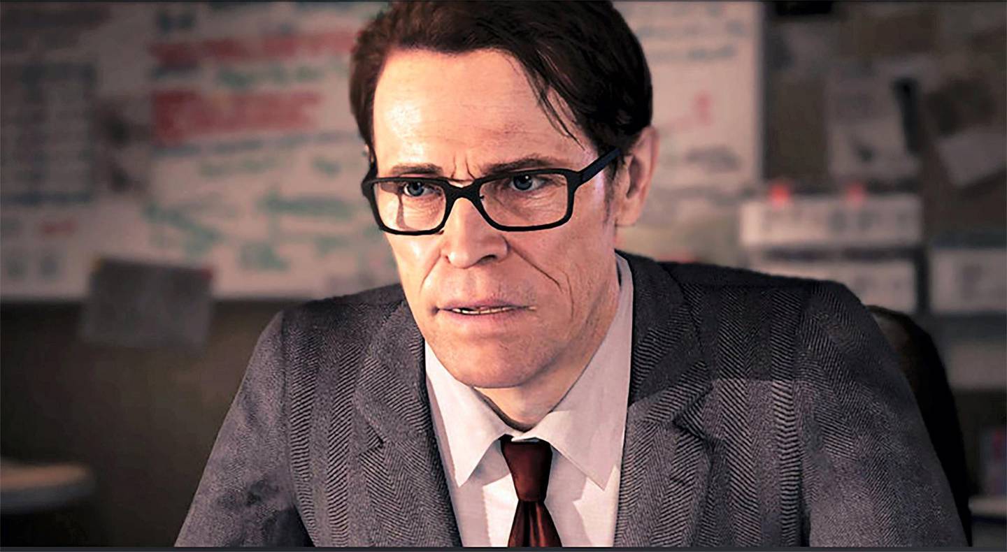Willem Dafoe in 'Beyond Two Souls' (2013).  Courtesy of PlayStation.Blog