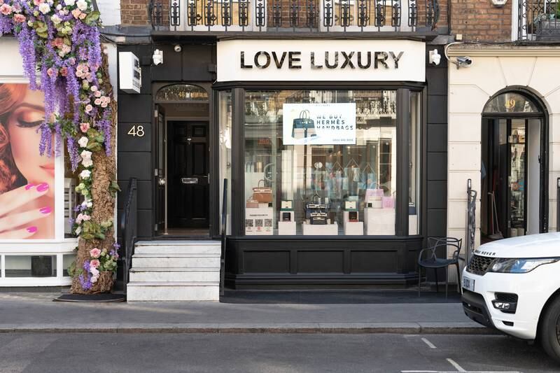 The Love Luxury boutique in London's exclusive Knightsbridge area. Photo: Love Luxury