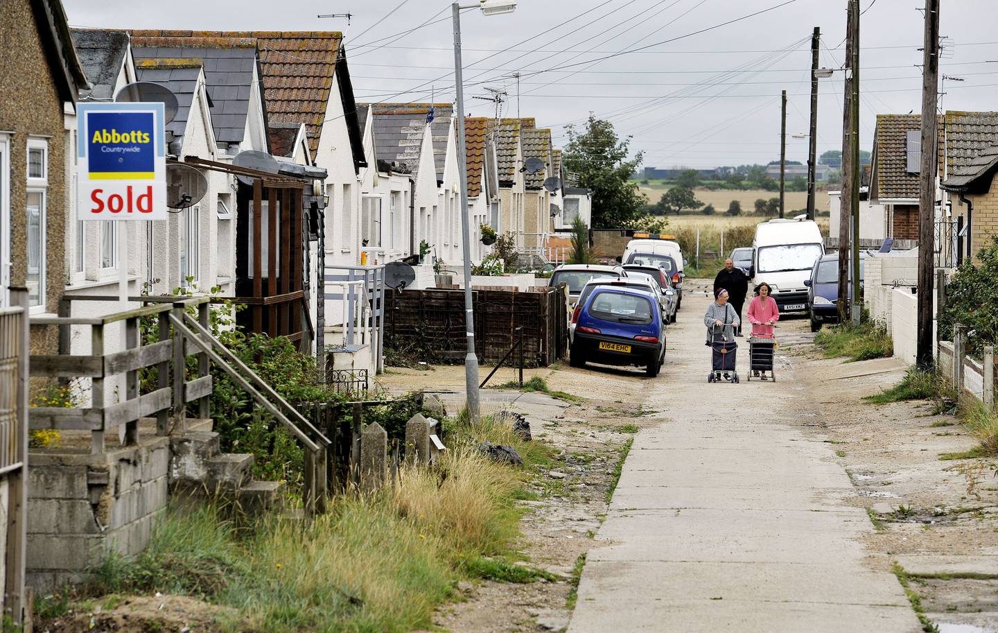 The Brooklands estate in East Jaywick, near Clacton, Essex. Parts of the UK have been neglected for decades, leading to a 'branch line' economy, according to business lobby group CBI. PA