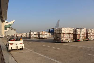 Both flights were facilitated by the International Humanitarian City in Dubai.