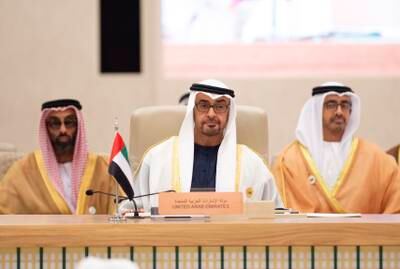 UAE President Sheikh Mohamed attends the joint summit of the Gulf Co-operation Council and the Association of South-East Asian Nations, in Riyadh. All photos: Hamad Al Kaabi / UAE Presidential Court 