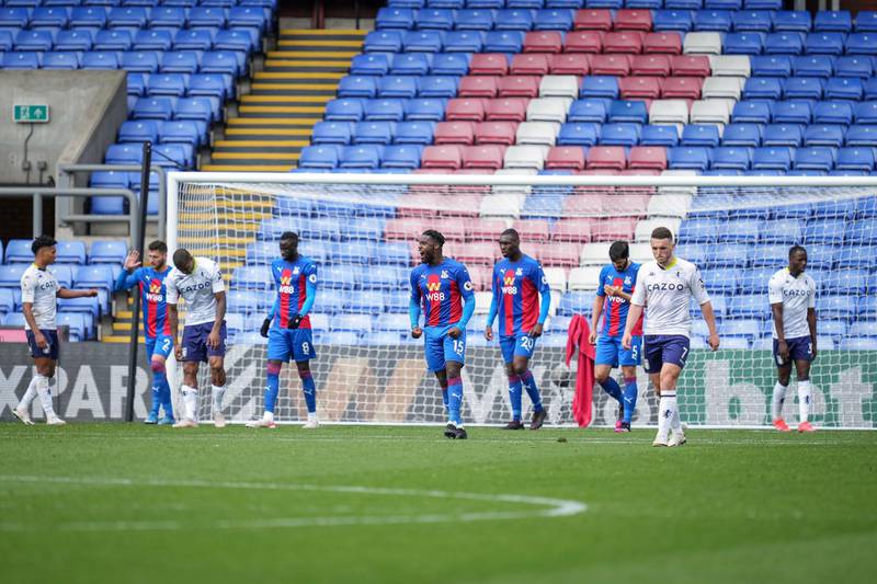Crystal Palace came from behind to defeat Aston Villa on Sunday. EPA