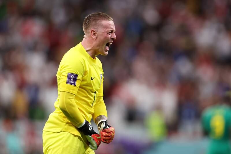 ENGLAND RATINGS: Jordan Pickford 8 - Got his hand to a Dia shot on 31 minutes. Stood firm in first half. Started kicking the ball long after England went ahead. Extremely vocal throughout, he’ll know that France will be a sterner test in the quarter-finals. 

Getty
