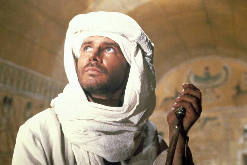 Harrison Ford in a scene from "Indiana Jones and the Temple of Doom". Rob Long wonders what might have happened if the character's original name was kept: Indiana Smith.