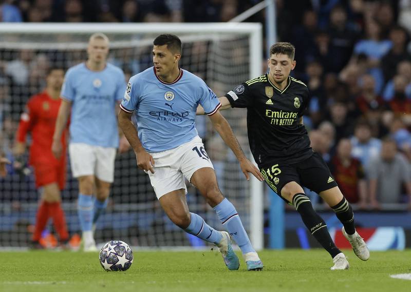 Rodri - 8. Superb in the middle of the field and helped the home side control proceedings. His cross-turned-shot flashed across the face of the post in the seventh minute. Reuters 