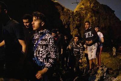 About 3,000 Moroccan citizens illegally entered Spain's north African enclave of Ceuta. AFP