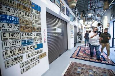 There are 10 million antiques and rarities on display at the Museum Hub across 50 stalls. This includes old car licence plates. All photos: Ruel Pableo for The National