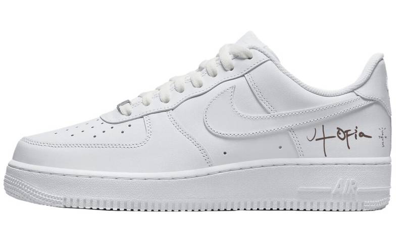 Travis Scott releases ultra-simple Utopia Nike Air Force 1 trainers for $150