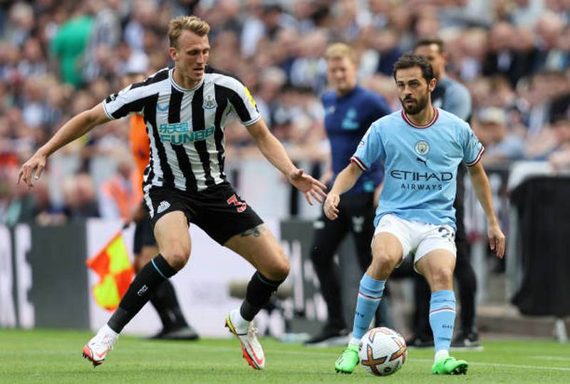 Dan Burn - 5, Put in a good defensive display for large periods but completely lost Bernardo Silva for Newcastle’s equaliser. Provided Botman with a good knockdown late on. Got away with an under-hit back pass in the final stages then went off after Botman kicked the ball into his face. Getty

