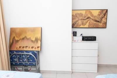 Ms Hammoudeh's artwork is on display throughout her home