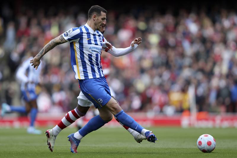 Centre-back: Lewis Dunk (Brighton) – The captain was a rock at the back as Brighton ended an awful run of six defeats in seven games by deservedly beating Arsenal. AP Photo