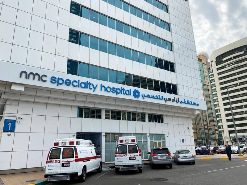 FILE PHOTO: General view of an NMC specialty hospital in Abu Dhabi, United Arab Emirates, February 11, 2020. REUTERS/Satish Kumar/File Photo