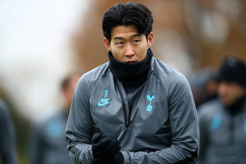 Tottenham striker Son Heung-Min. Getty